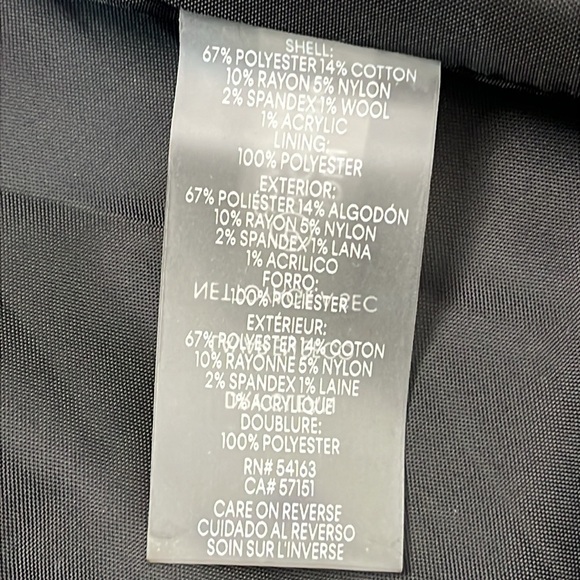 CALVIN KLEIN TWEED JACKET CAREER BLACK RED WHITE OPEN FRONT SIZE 4 - Picture 13 of 16